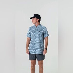 BURLEBO PERFORMANCE  ANGLER'S CHOICE BUTTON UP SHIRT